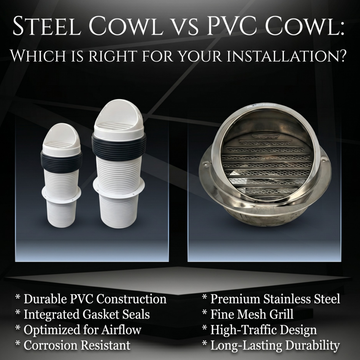 Steel Cowl vs PVC Cowl: Which Is Right for Your Installation?