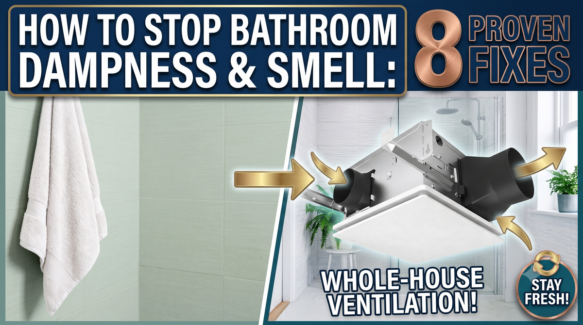 How to Stop Bathroom Dampness and Smell: 8 Proven Fixes (2026 Guide)