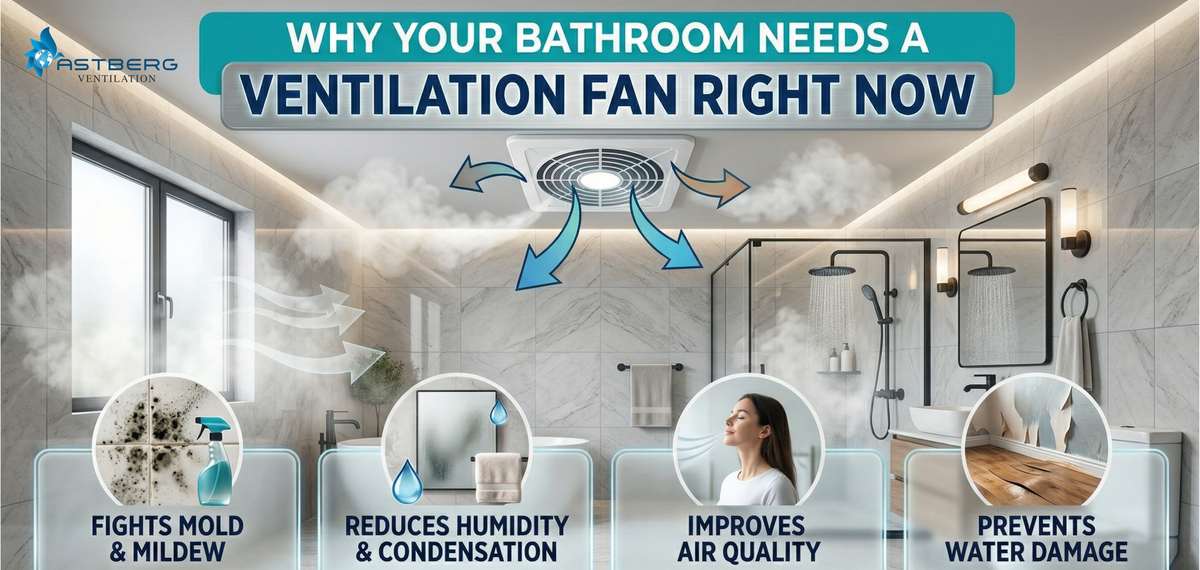 Why your bathroom needs a ventilation fan right now