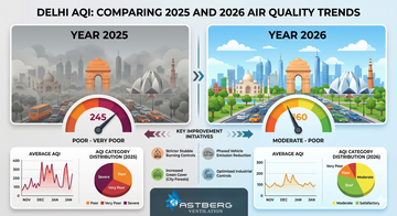 Delhi AQI 2025 vs 2026: Trends, Policies &amp; Air Quality Solutions