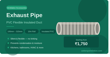 Exhaust Pipe for Ventilation — Buy PVC Flexible Exhaust Pipe Online in India | Astberg