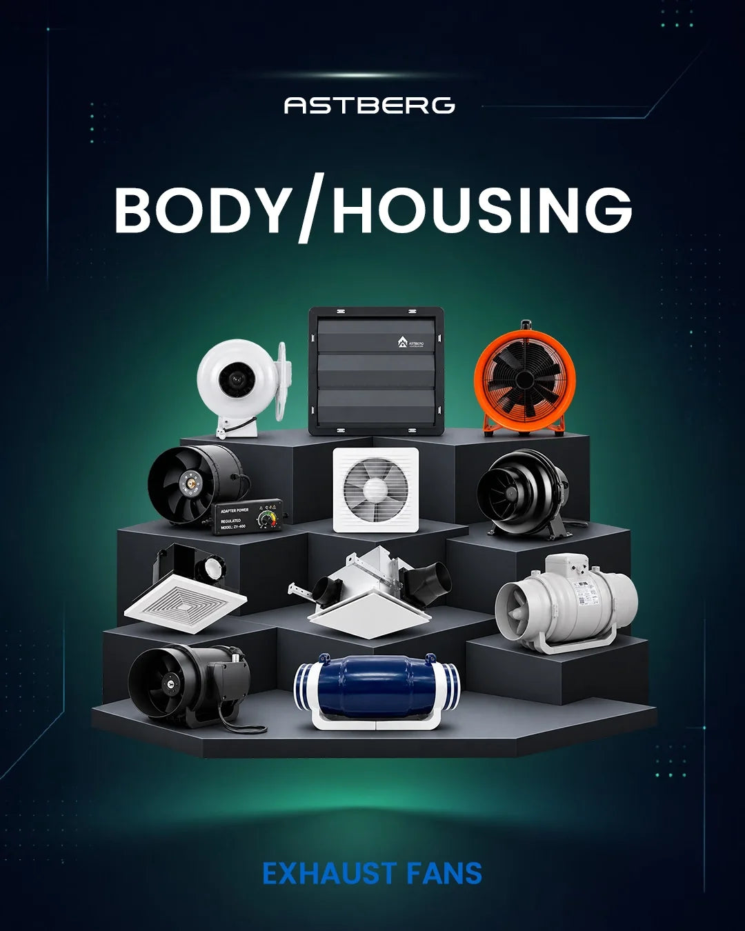 Astberg's Exhaust Fan Body / Housing
