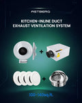 ASTBERG  100-140 SQ KITCHEN- ASTBERG INLINE DUCT EXHAUST VENTILATION SYSTEM