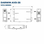 Astberg DARWIN HYBRID ERV AMERICAN TECHNOLOGY IFD FILTERS AVD35 350CMH FRESHAIR AIR PURIFICATION SYSTEM (NON REPLACEABLE FILTERS) 85-88% ENERGY RECOVERY EFFICIENCY