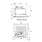 ASTBERG ABS SILENT CEILING MOUNTED CASSETTE EXHAUST VENTILATION FAN  APT10-24 200CMH 100MM 4"