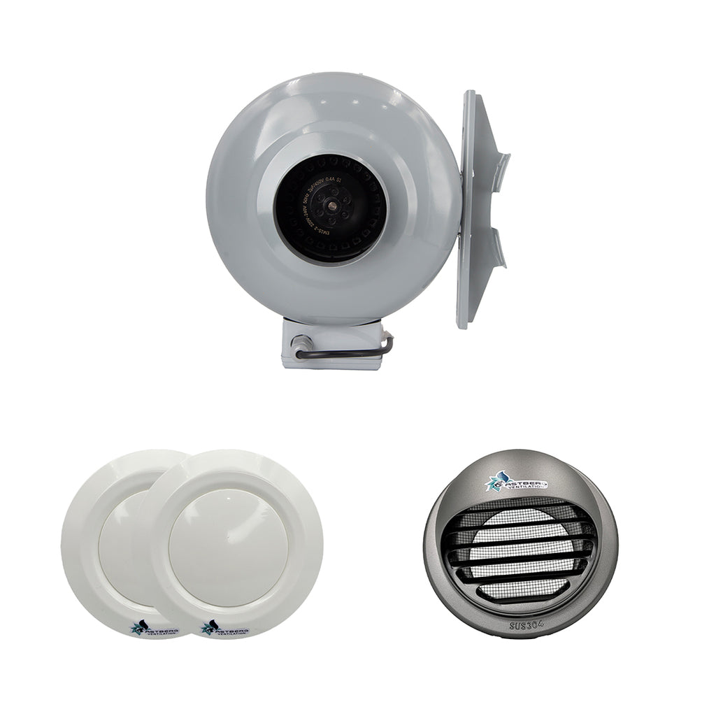ASTBERG 200-300 SQ KITCHEN- ASTBERG INLINE DUCT EXHAUST VENTILATION SYSTEM