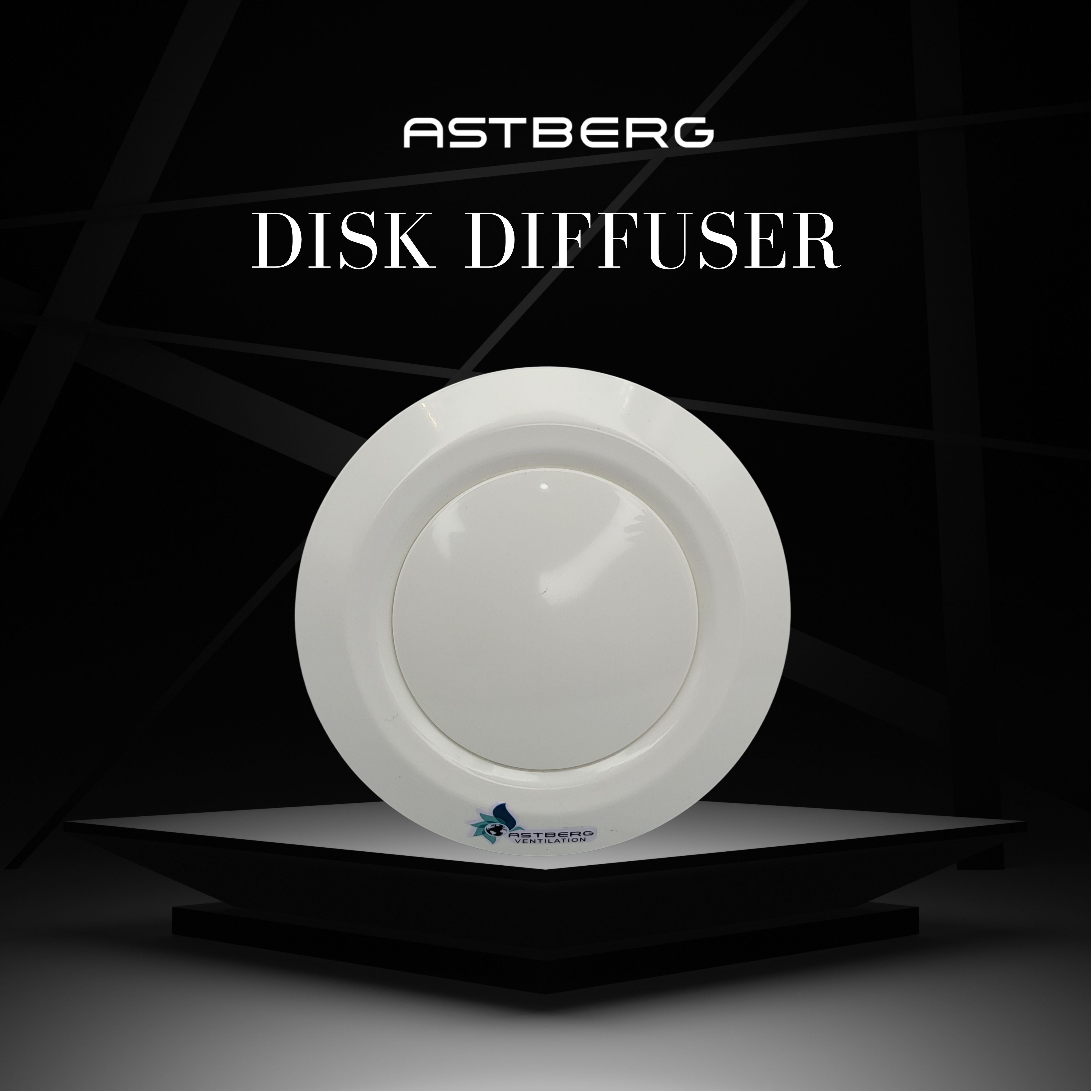ASTBERG SUPPLY DISK DIFFUSER (150MM 6") VOLUME CONTROLER VALVE