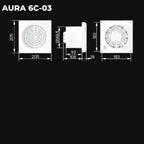 ASTBERG AURA6C  PIPE/WALL/CEILING  EXHAUST VENTILATION FAN 320CMH 150MM 6"