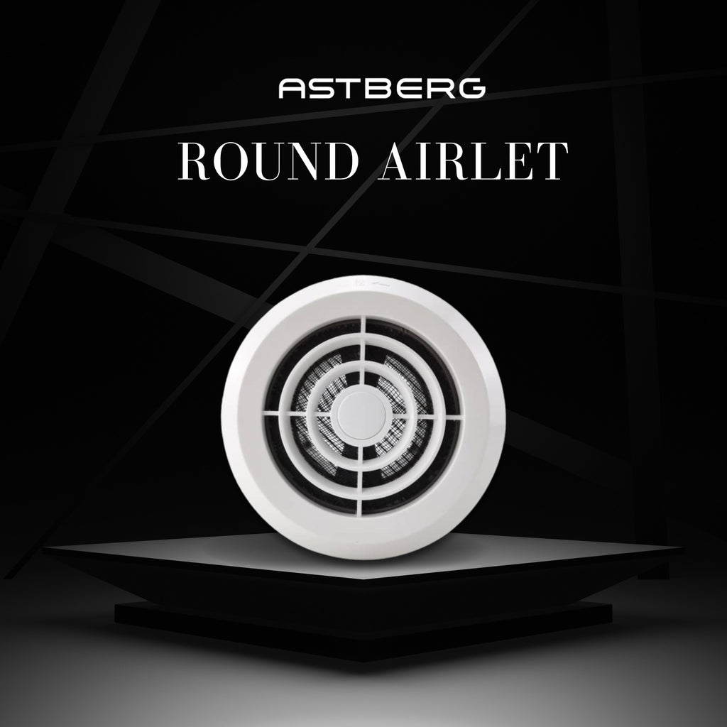 ASTBERG ROUND AIR OUTLET (APP 100 A)- APP100A