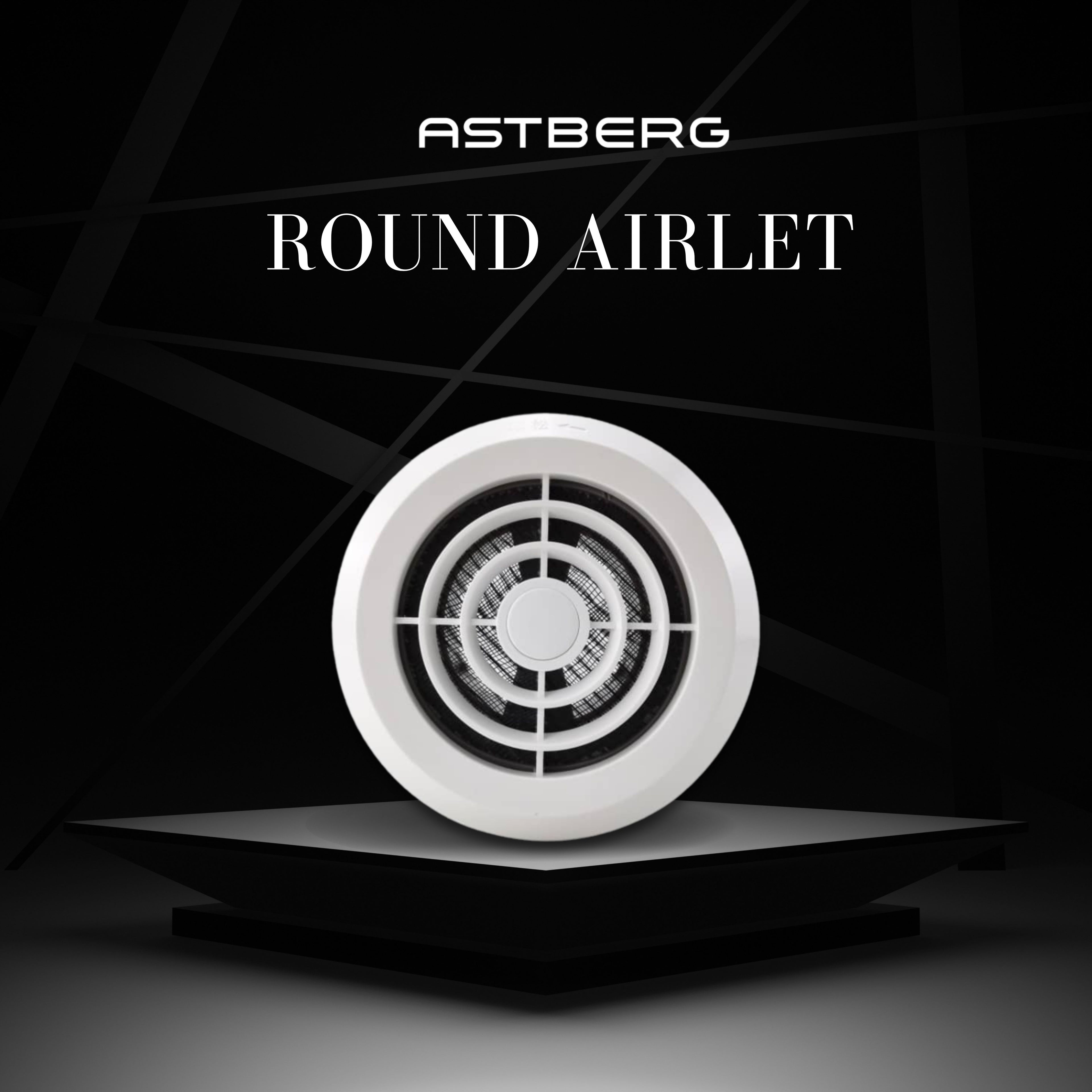 ASTBERG ROUND AIR OUTLET (APP 100 A)- APP100A