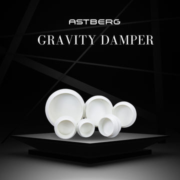 ASTBERG ABS AIR FRESH PIPELINE GRAVITY DAMPER AGD150MM/6"