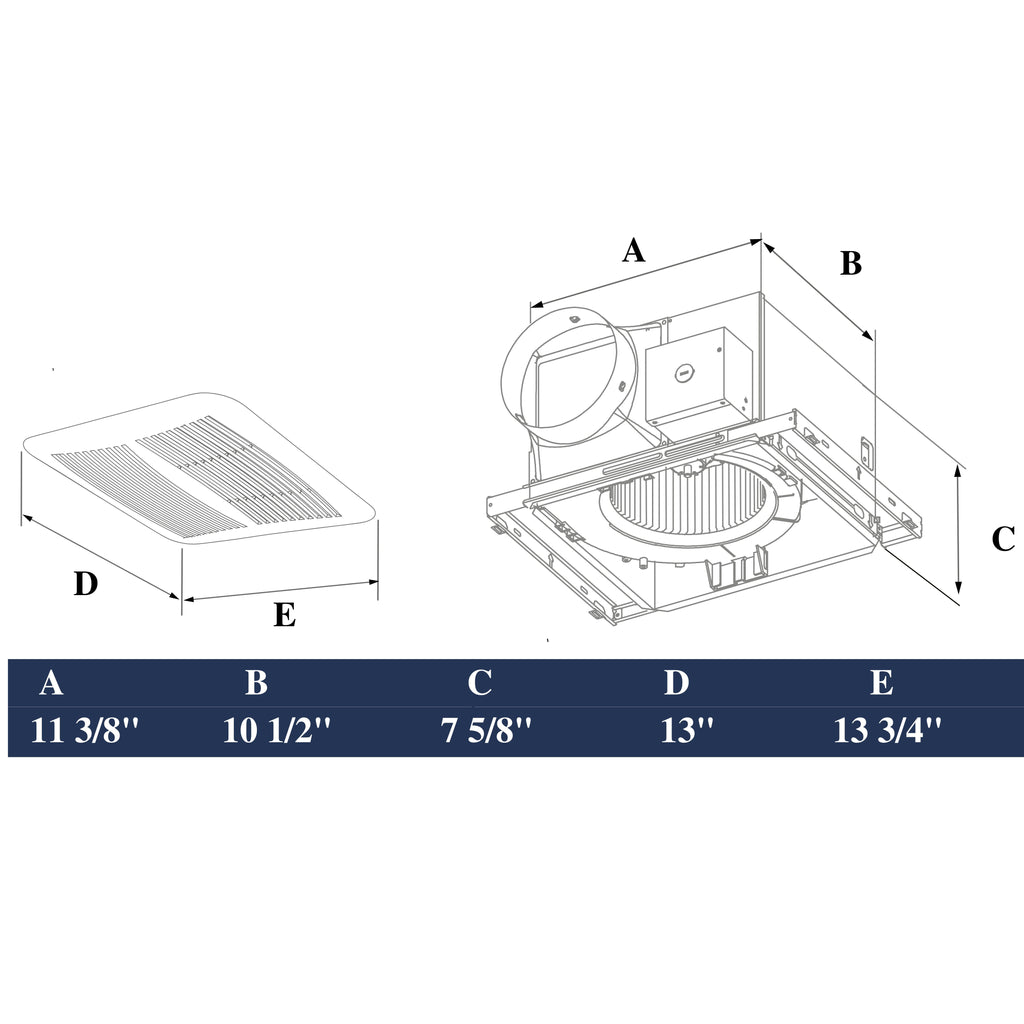 ASTBERG HEAVY DUTY METAL CEILING EXHAUST VENTILATION FAN ASE1502 150MM 270CMH