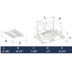 ASTBERG HEAVY DUTY METAL CEILING EXHAUST VENTILATION FAN ASE1502 150MM 270CMH