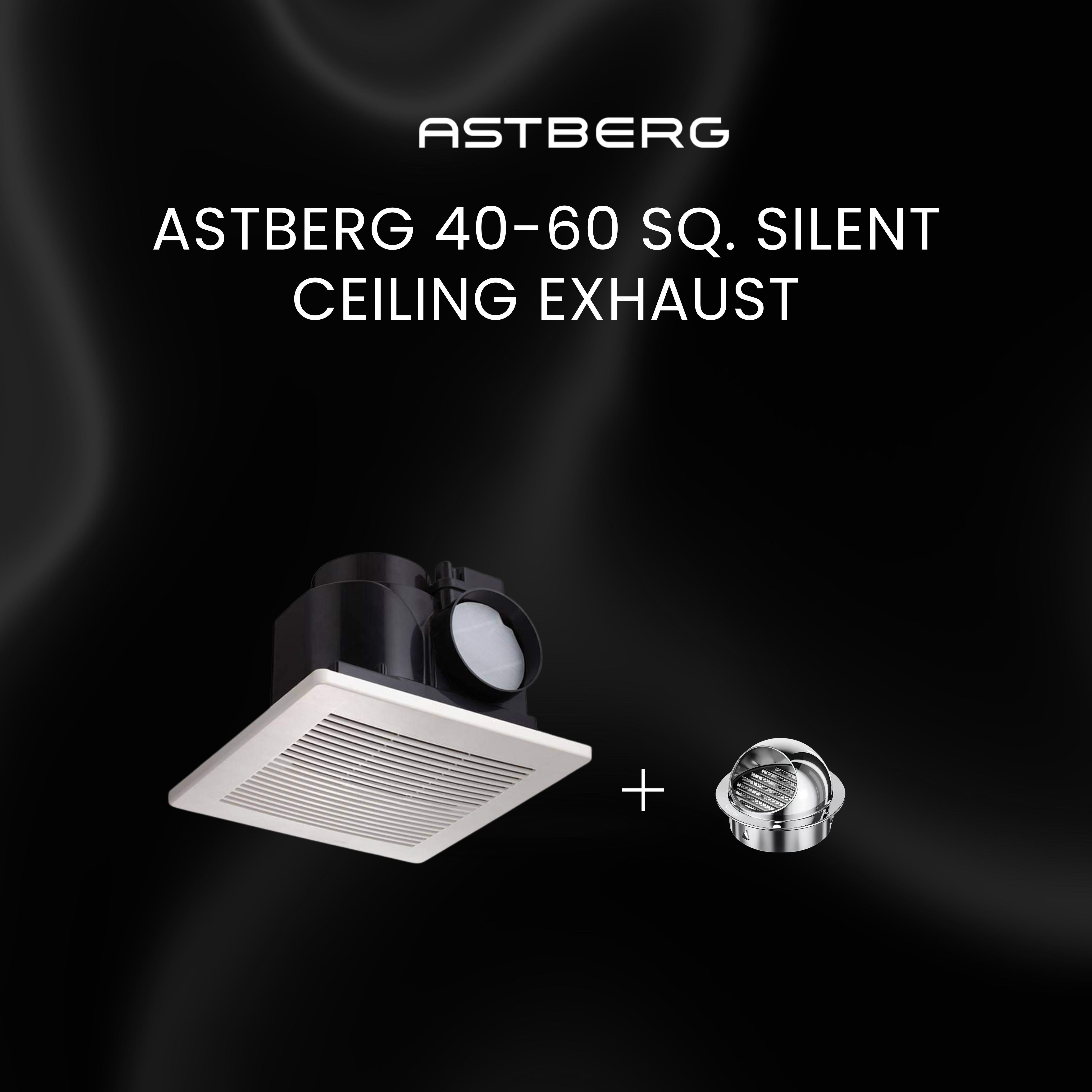 ASTBERG 40-60 SQ. SILENT CEILING EXHAUST