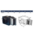 ASTBERG PURIFICATION FILTER BOX HEPA CARBON DUST FILTER SETUP 4" 100MM-APB100