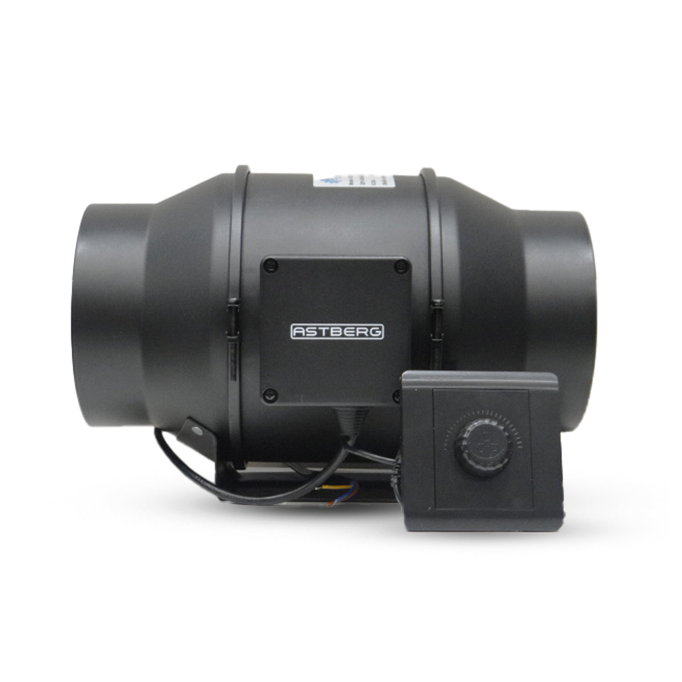 ASTBERG EC MOTOR SILENT MIXFLOW CIRCULAR INLINE VENTILATION FAN WITH REGULATOR AND VARIABLE SPEED AEC150 530CMH 150MM 6"