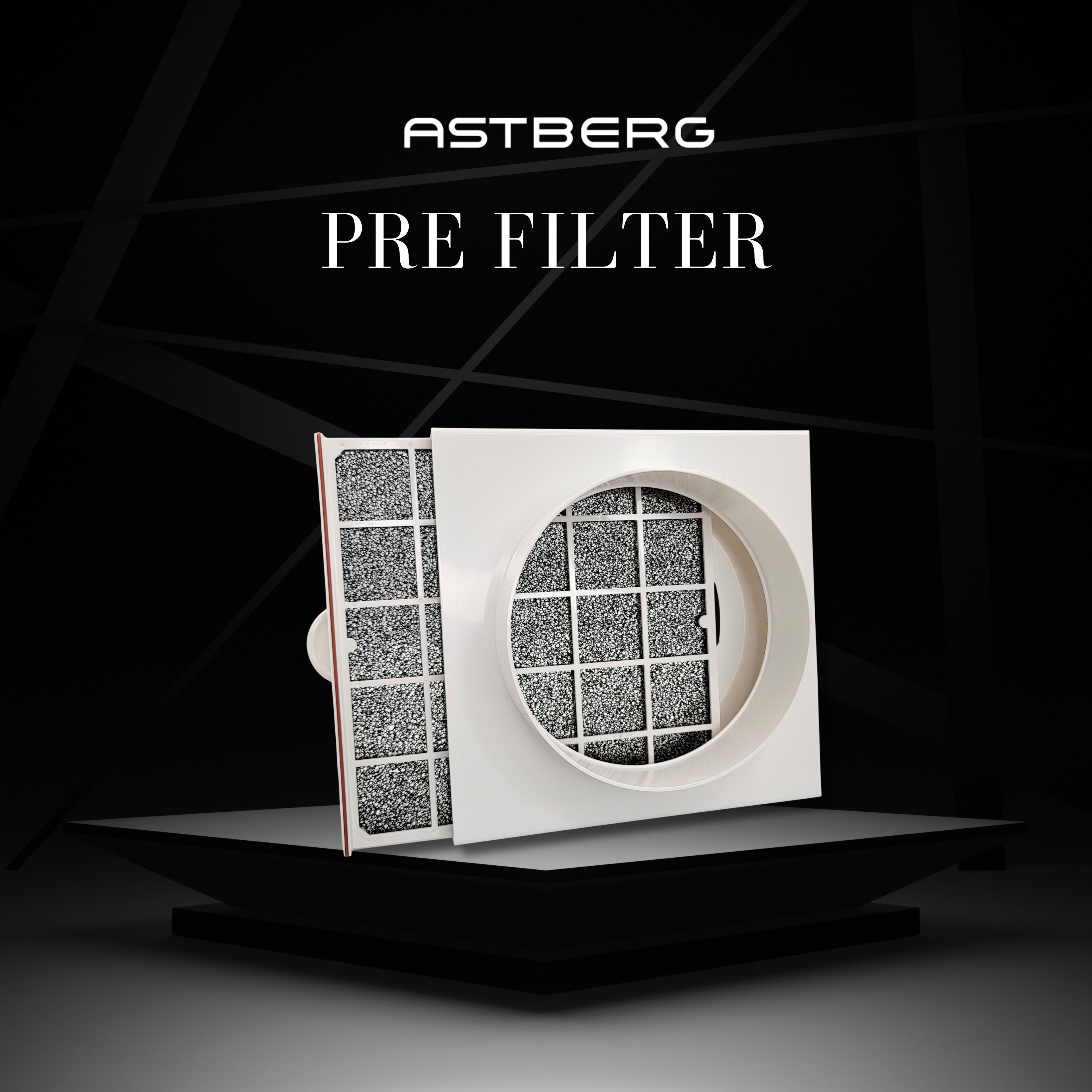 ASTBERG ( DUST FILTER) ABS  PRE-FILTER (100MM/4")-APF100