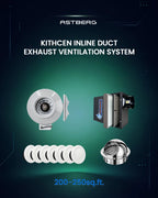 ASTBERG 200-250 SQ FT. KITCHEN- ASTBERG INLINE DUCT EXHAUST VENTILATION SYSTEM