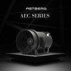 ASTBERG EC MOTOR SILENT MIXFLOW CIRCULAR INLINE VENTILATION FAN WITH REGULATOR AND VARIABLE SPEED AEC200 1292CMH 200MM 8"