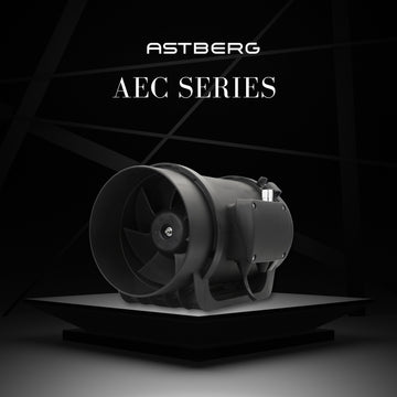 ASTBERG EC MOTOR SILENT MIXFLOW CIRCULAR INLINE VENTILATION FAN WITH REGULATOR AND VARIABLE SPEED AEC150 530CMH 150MM 6"