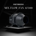 ASTBERG AF100P SILENT MIXFLOW INLINE CIRCULAR DUCT VENTILATION EXHAUST FAN 198CMH 100MM