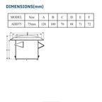 ASTBERG SUPPLY DISK DIFFUSER VOLUME CONTROLER VALVE 75MM 3"-ADD75