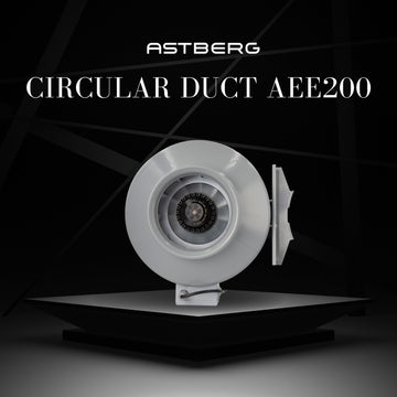 Astberg AEE200G Circular Inline Duct Fan (200 mm / 8") 1020 m³/h | 600 CFM