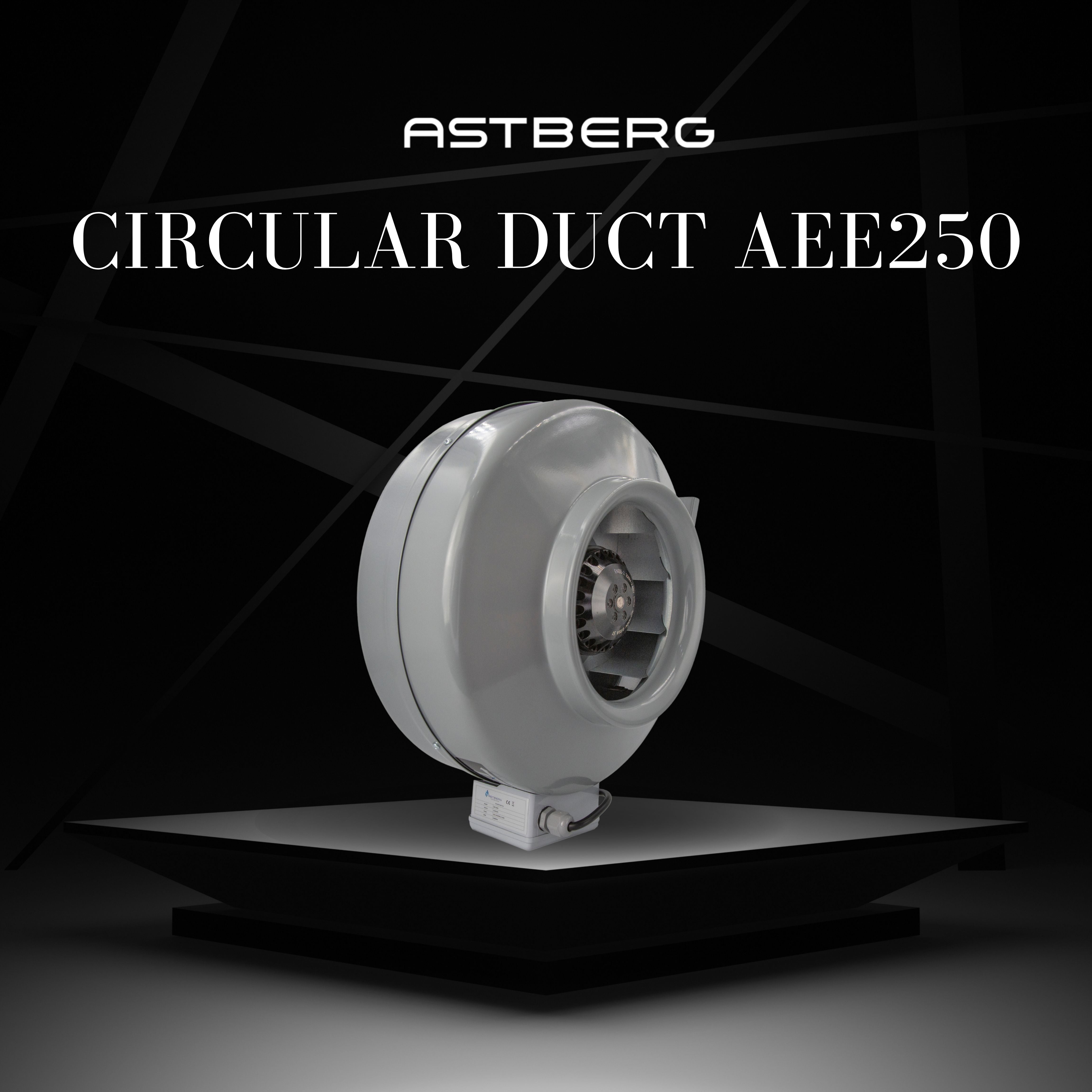 Astberg AEE250G Circular Inline Duct Fans  (250 mm / 10") | 1050 m³/h | 618 CFM