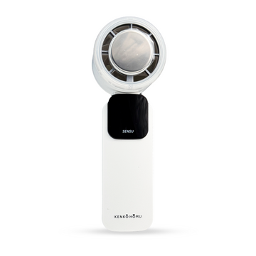 Astberg KENKO HOMU SENSU HAND FAN WHITE, 13000 RPM WITH COOL TOUCH, 5000 mAh TYPE-C RECHARGEABLE [ UPTO 14 HOURS ] 199- SPEED GEAR FOR TRAVEL,OFFICE, MAKEUP & OUTDOOR KENKO HOMU A JAPANESE LIVING-KH-03
