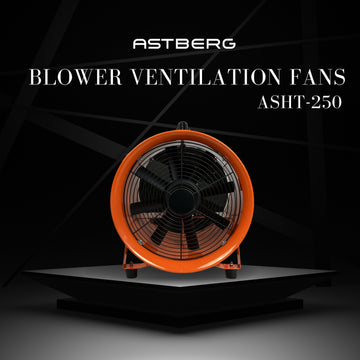 ASTBERG DUST COLLECTOR BLOWER EXHAUST PORTABLE INLINE DUCT VENTILATION BLOWER FAN ASHT250 10" 2200CMH