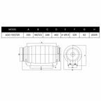 ASTBERG SUPER SILENT MIXFLOW INLINE DUCT VENTILATION FAN  ADD100P 125P 284CMH