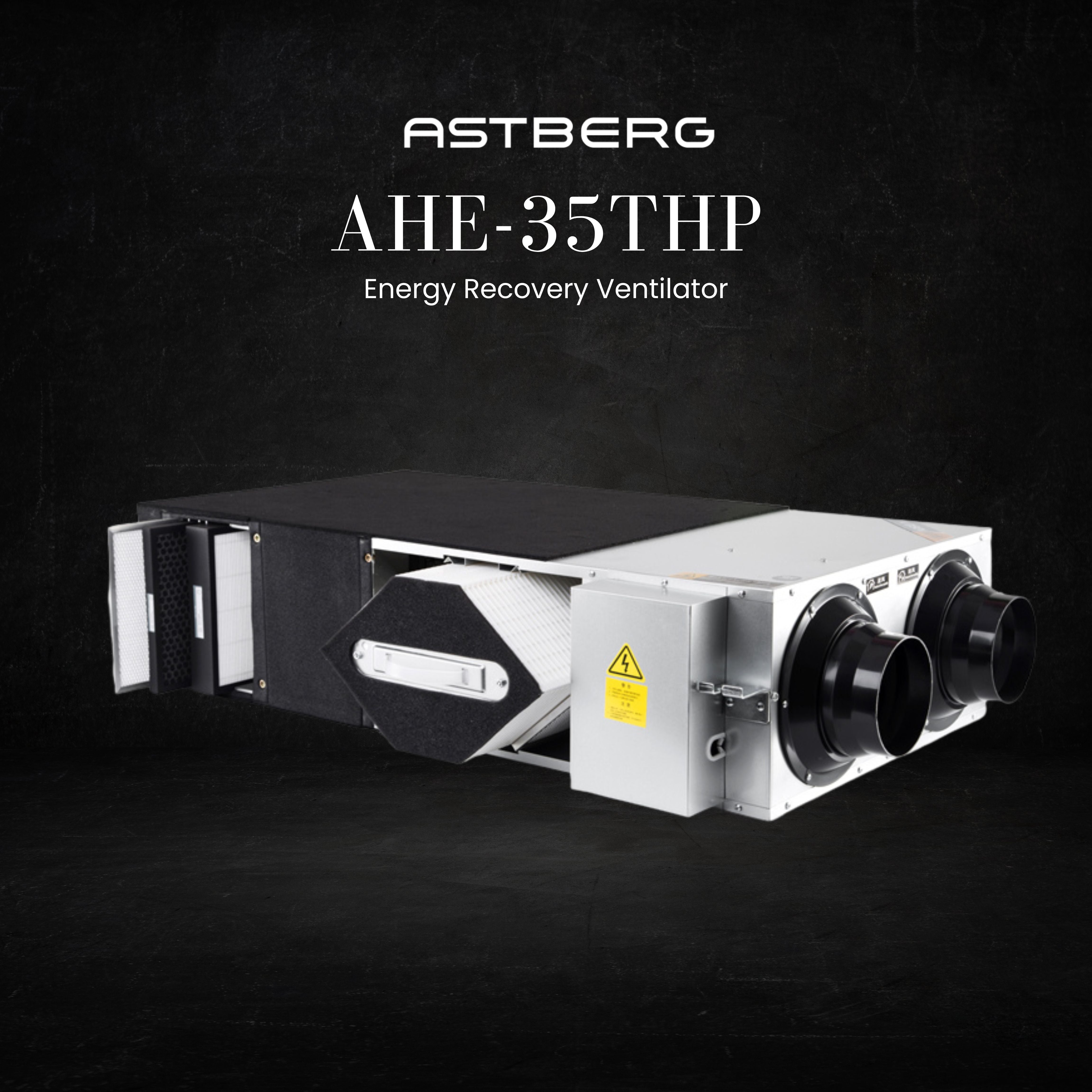 ASTBERG ERV & HRV- AHE35 350CMH (ENERGY AND HEAT RECOVERY VENTILATION)