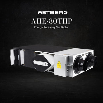 ASTBERG ERV HRV ENERGY/HEAT RECOVERY FRESHAIR VENTILATION HEPA CARBON DUST FILTER  AHE80 800 CMH