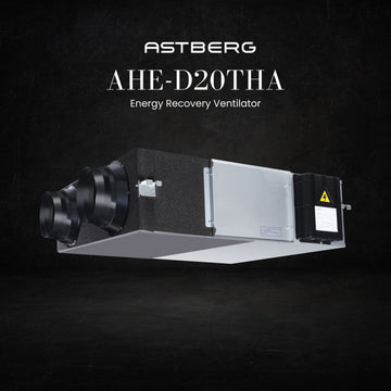 ASTBERG ERV HRV ENERGY/HEAT RECOVERY FRESHAIR VENTILATION HEPA CARBON DUST FILTER AHE-D20THA 200CMH