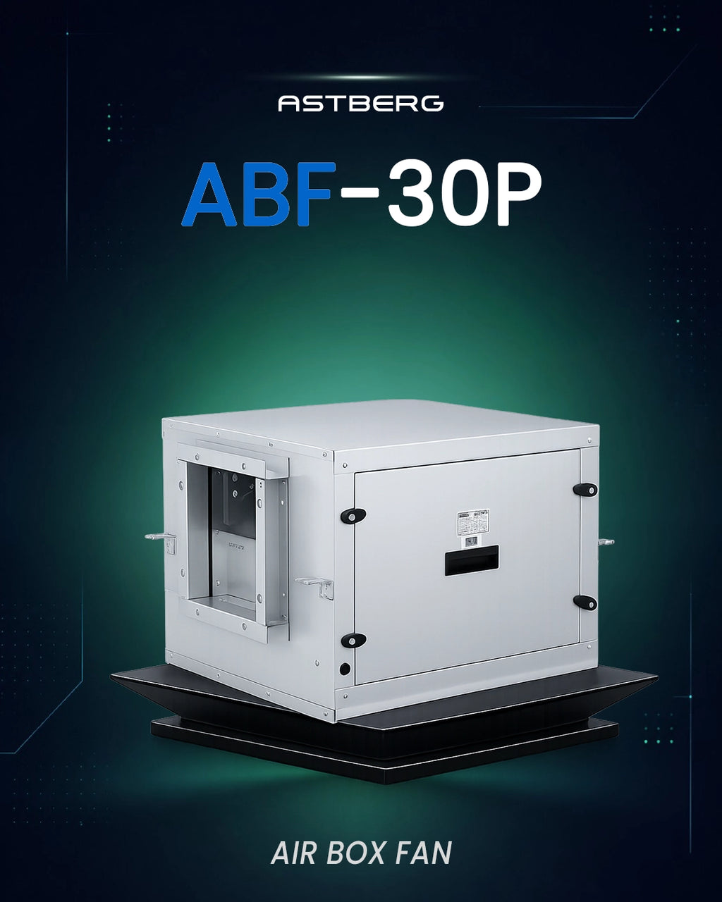ASTBERG SILENT BOX TYPE  DUCT VENTILATION FAN INLINE CABINET FANS ABF30P