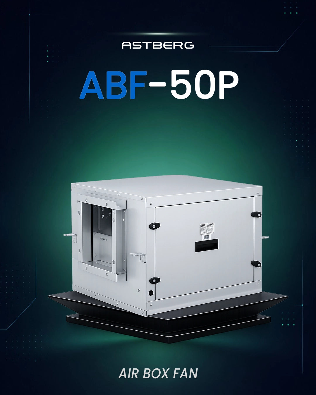 ASTBERG SILENT BOX TYPE  DUCT VENTILATION FAN INLINE CABINET FANS ABF50P 5000CMH