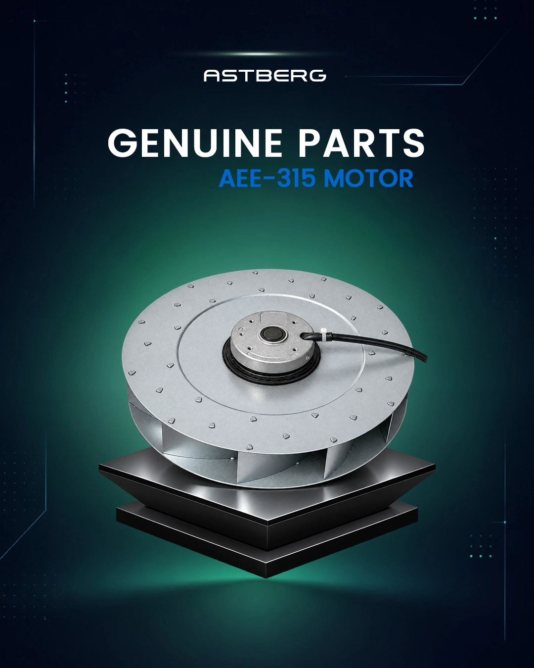 Astberg Genuine spare parts for AEE315Inline exhaust Fan-  Motor