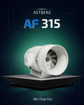 ASTBERG SILENT MIXFLOW CIRCULAR INLINE DUCT VENTILATION FAN AF315 2206CMH 315MM 12"