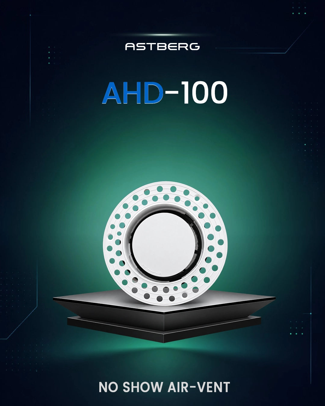 Astberg AHD-100 "No Show" Air Vent Diffuser (4 Inch)