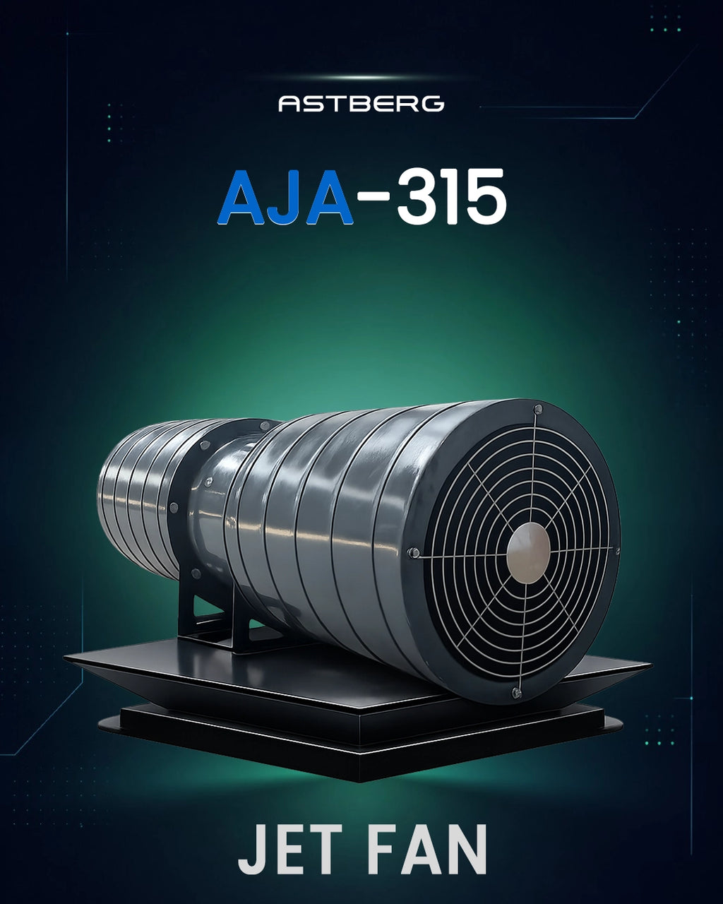 COMMERCIAL JET FAN- AJA315 (4600 CMH)