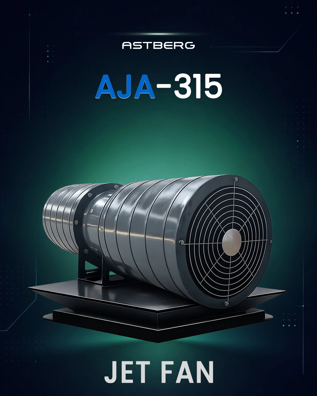 COMMERCIAL JET FAN- AJA315 (4600 CMH)