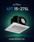 ASTBERG ABS SILENT CEILING MOUNTED CASSETTE EXHAUST VENTILATION FAN  APT15-27 300CMH 150MM 6"