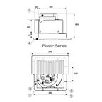 ASTBERG ABS SILENT CEILING MOUNTED CASSETTE EXHAUST VENTILATION FAN  APT10-21 150CMH 100MM 4"