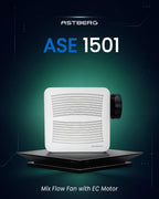 ASTBERG METAL HEAVY DUTY  SILENT CEILING MOUNTED CASSETTE EXHAUST VENTILATION FAN ASE1501  260CMH 150MM 6"