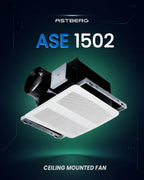 ASTBERG HEAVY DUTY METAL CEILING EXHAUST VENTILATION FAN ASE1502 150MM 270CMH