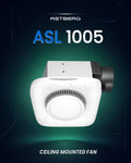 ASTBERG ASL1005 CEILING MOUNTED VENTILATION FAN EXHAUST WITH LIGHT 200CMH