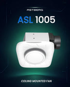 ASTBERG ASL1005 CEILING MOUNTED VENTILATION FAN EXHAUST WITH LIGHT 200CMH
