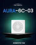 ASTBERG AURA6C  PIPE/WALL/CEILING  EXHAUST VENTILATION FAN 320CMH 150MM 6"