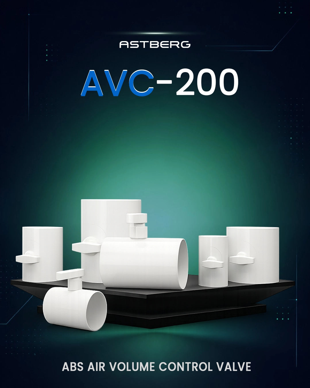ABS AIR VOLUME CONTROL VALVE AVC200 - 200MM