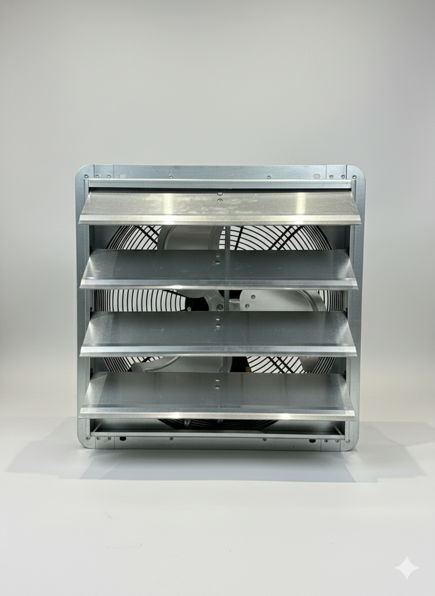 Astberg AHA26  POWDER COATED PROPELLER WALL EXHAUST VENTILATION FAN WITH SHUTTERS 9350CMH